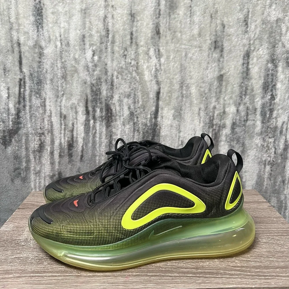 Nike Air Max 720 Neon Collection Volt Green Black Men's Size‎ 11.5 A02924-008